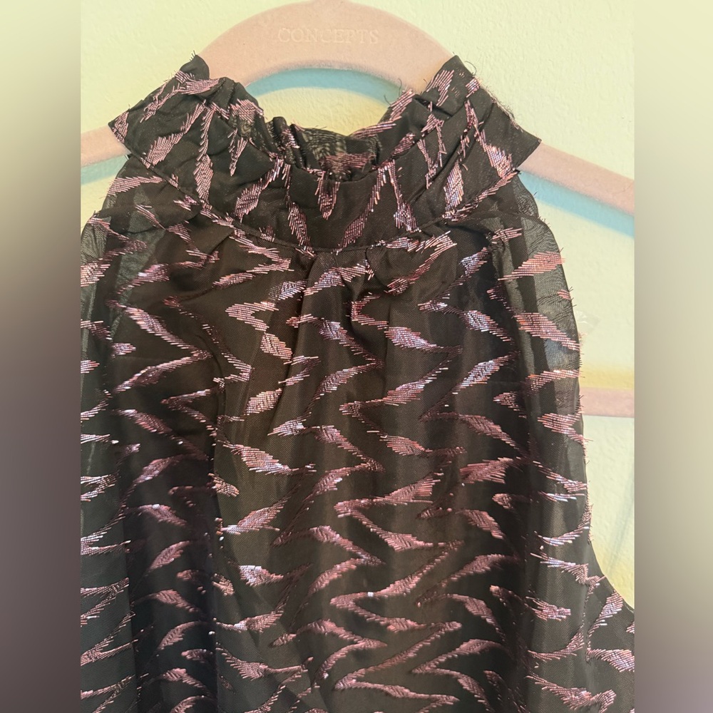🛍️🛍️Black and Pink Zigzag Bodysuit - Picture 8 of 8